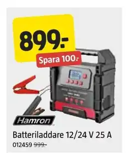 Jula Hamron Batteriladdare 12/24 V 25 A erbjuda