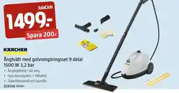 Jula KÄRCHER Ångtvätt med golvrengöringsset 9 delar erbjuda