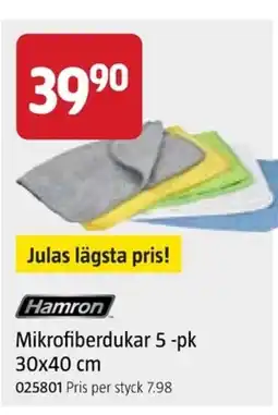 Jula Mikrofiberdukar 5 -pk erbjuda