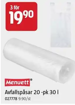 Jula Avfallspåsar 20-pk 30 l erbjuda