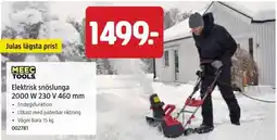 Jula Elektrisk snöslunga 2000 W 230 V 460 mm erbjuda