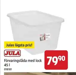 Jula Förvaringslåda med lock erbjuda