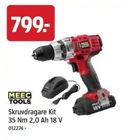 Jula Skruvdragare Kit 35 Nm 2.0 Ah 18 V erbjuda