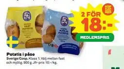 Stora Coop Potatis i påse, Medlemspris erbjuda