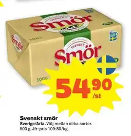 Stora Coop Svenskt smör erbjuda