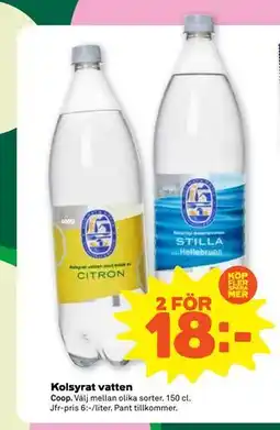 Stora Coop Kolsyrat vatten erbjuda