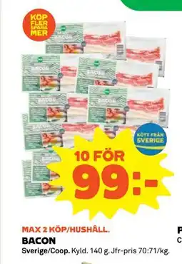 Stora Coop BACON, Medlemspris erbjuda