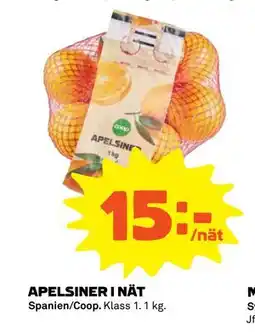 Stora Coop APELSINER I NÄT, Medlemspris erbjuda