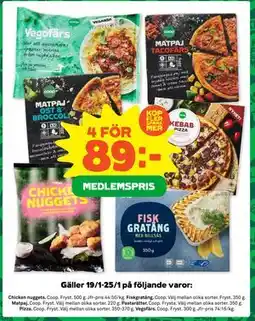 Stora Coop Pizza, Medlemspris erbjuda