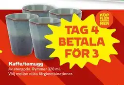 Stora Coop Kaffe/temugg erbjuda