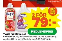 Stora Coop Tvätt-/sköljmedel, Medlemspris erbjuda
