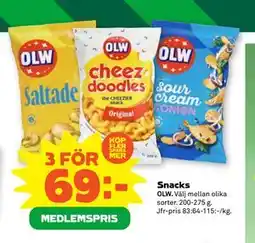Stora Coop Snacks, Medlemspris erbjuda