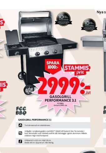 ICA Maxi FCC BBQ Gasolgrill erbjuda