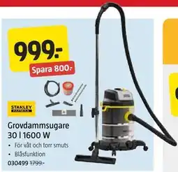 Jula Grovdammsugare 30 l 1600 W erbjuda