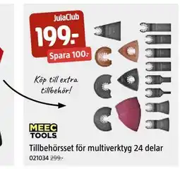 Jula Tillbehörsset för multiverktyg 24 delar, Medlemspris erbjuda