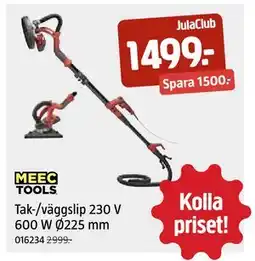 Jula Tak-/väggslip 230 V 600 W Ø225 mm, Medlemspris erbjuda