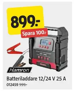 Jula Batteriladdare 12/24 V 25 A erbjuda