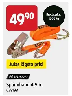 Jula Spännband 4,5 m erbjuda