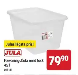 Jula Förvaringslåda med lock 45 l erbjuda