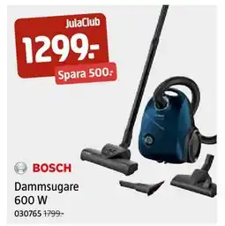 Jula Dammsugare 600 W, Medlemspris erbjuda
