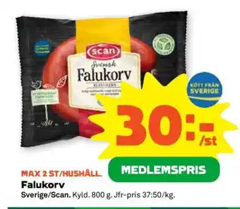 Stora Coop Falukorv erbjuda
