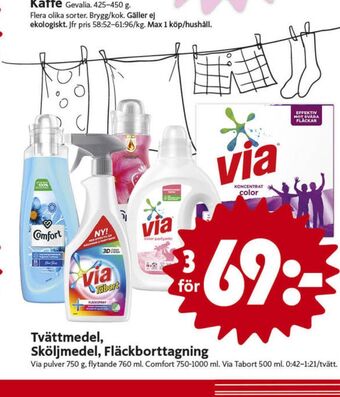 ICA Nära Via Tvättmedel flytande erbjuda