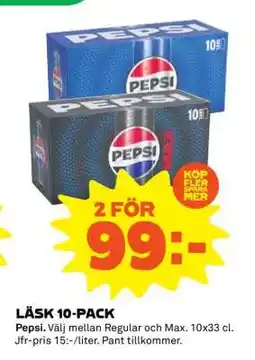 Stora Coop LÄSK 10-PACK erbjuda
