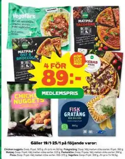 Coop 4 för 89: erbjuda