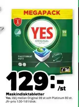 Coop MASKINDISKTABLETTER erbjuda