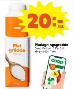 Coop Matlagningsgrädde erbjuda