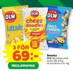 Coop SNACKS erbjuda