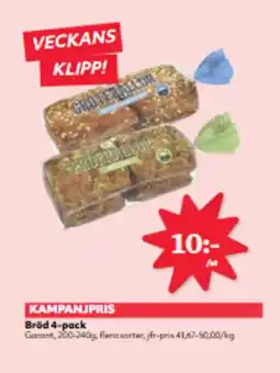 Hemköp Bröd 4-pack erbjuda
