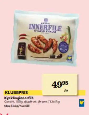 Hemköp Kycklinginnerfilé erbjuda