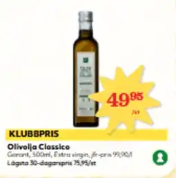 Hemköp KLUBBPRIS Olivolja Classico erbjuda