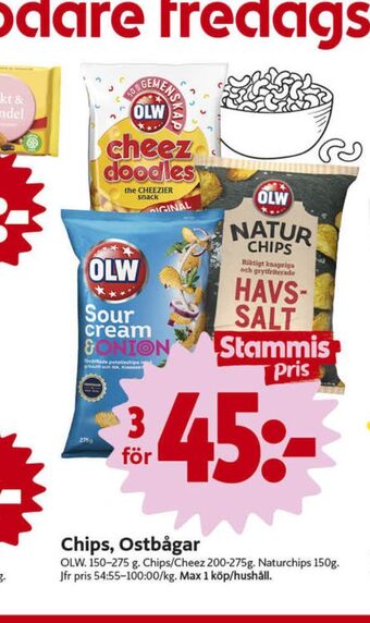 ICA Nära OLW Ostbågar erbjuda