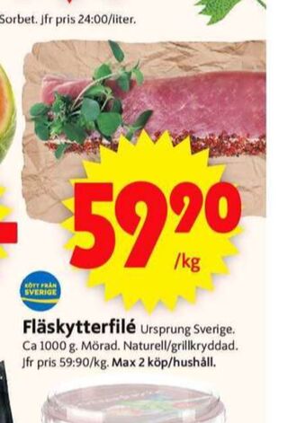 ICA Supermarket Fläskytterfilé erbjuda