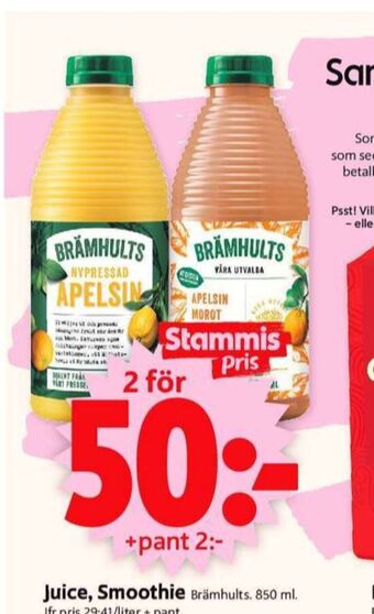 ICA Supermarket Brämhults Smoothie erbjuda