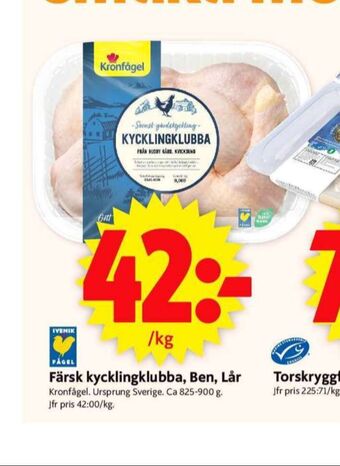 ICA Supermarket Kronfågel Kycklinglår erbjuda