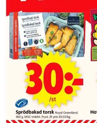 ICA Supermarket Royal Greenland Fiskprodukter erbjuda