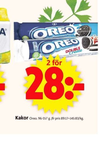 ICA Supermarket Oreo Kaffekex erbjuda