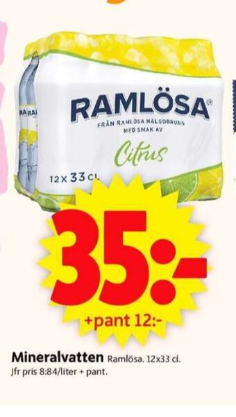 ICA Supermarket Ramlösa Mineralvatten erbjuda