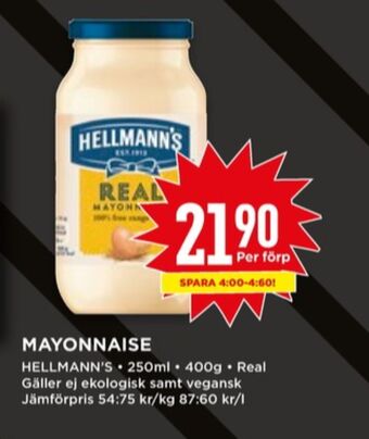 Willys Hellmanns Majonnäs erbjuda