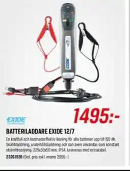 Tools Batteriladdare Exide 12/7 erbjuda