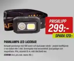 Tools Pannlampa led laddbar erbjuda