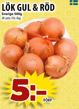 Matvärlden Tensta Lök gul & röd erbjuda