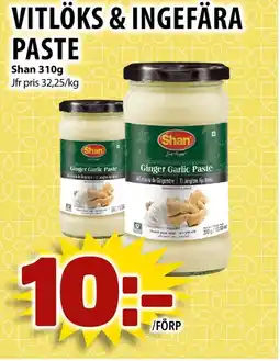 Matvärlden Tensta SHAN Vitlöks & ingefära paste erbjuda
