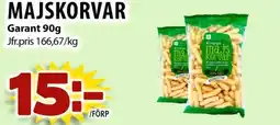 Matvärlden Tensta GARANT Majskorvar erbjuda