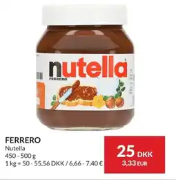 Nielsen Discount NUTELLA Ferrero erbjuda