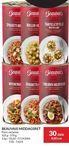 Nielsen Discount BEAUVAIS Middagsret erbjuda