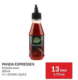 Nielsen Discount PANDA EXPRESSEN Sriracha sauce erbjuda